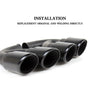 Car Tail Muffler Pipe End Exhaust Tips for Porsche Cayenne V6 V8
