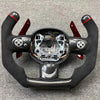 Suede Racing Carbon Fiber Steering Wheel Flippers For Mini Cooper R55
