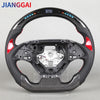 LED Flash Display Carbon Fiber Racing Car Steering Wheel Kit For