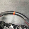 Customized Leather Carbon Fiber Racing Steering Wheel For Hyundai