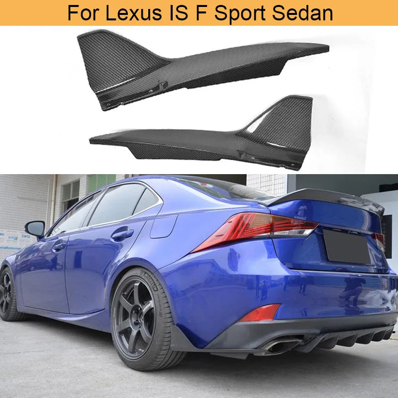 Carbon Fiber Rear Bumper Splitters Lip Aprons for Lexus IS F Sport