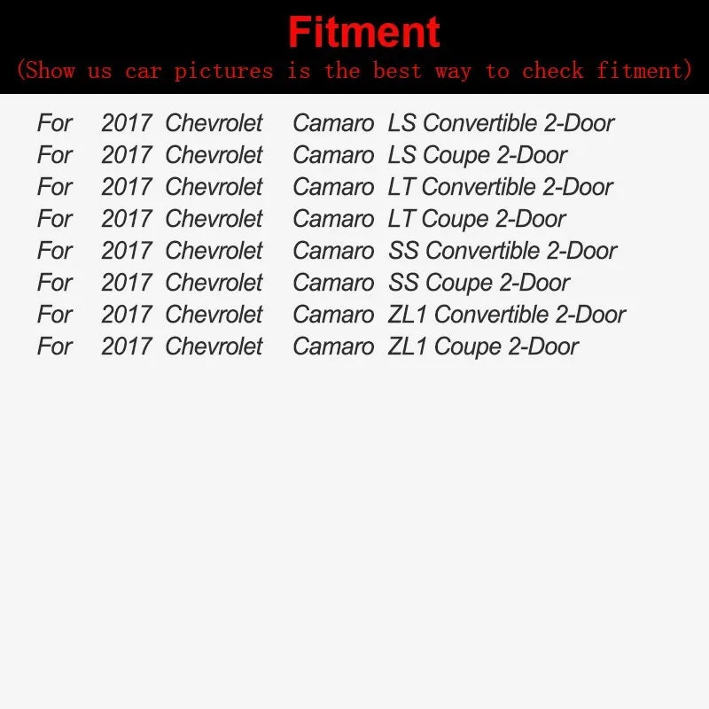 For Chevrolet Camaro 2017 Coupe 2 Door Side Skirt Bodykit PP Auto
