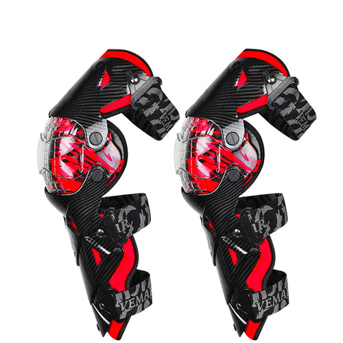 Red Motocross Knee Pads Motorcycle Knee Guard Moto Protection