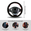 Fur Steering Wheel Cover For Car Universal 38cm Braided Car Steering