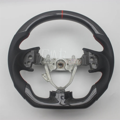 Replacement Real Carbon Fiber Steering Wheel with Leather for