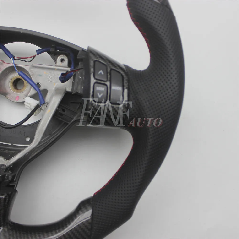 Replacement Real Carbon Fiber Steering Wheel with Leather for Suzuki