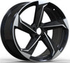 13x7 inch 4x100/114.3 deep dish car alloy wheels with 4 spoke,