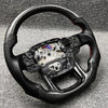 Aroham Customized LED Carbon Fiber Steering Wheel With Perforated