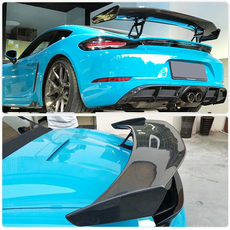 Carbon Fiber Car Rear Trunk Spoiler Wing for Porsche Boxster Cayman