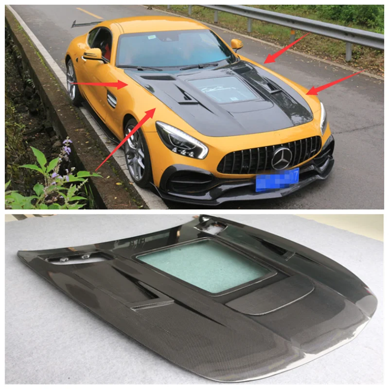 For Mercedes-Benz AMG GT/GTS 2016-2022 High Quality Carbon Fiber Clear