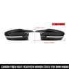 Real Dry Carbon Fiber Rearview Mirror Cover Caps Black Side Wing