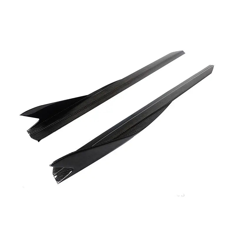 G22 Dry Carbon Fiber Fibre Side Extensions Skirts For BMW 4 Series G22