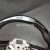 Customize Real Carbon Fiber Black Perforated Leather Steering Wheel