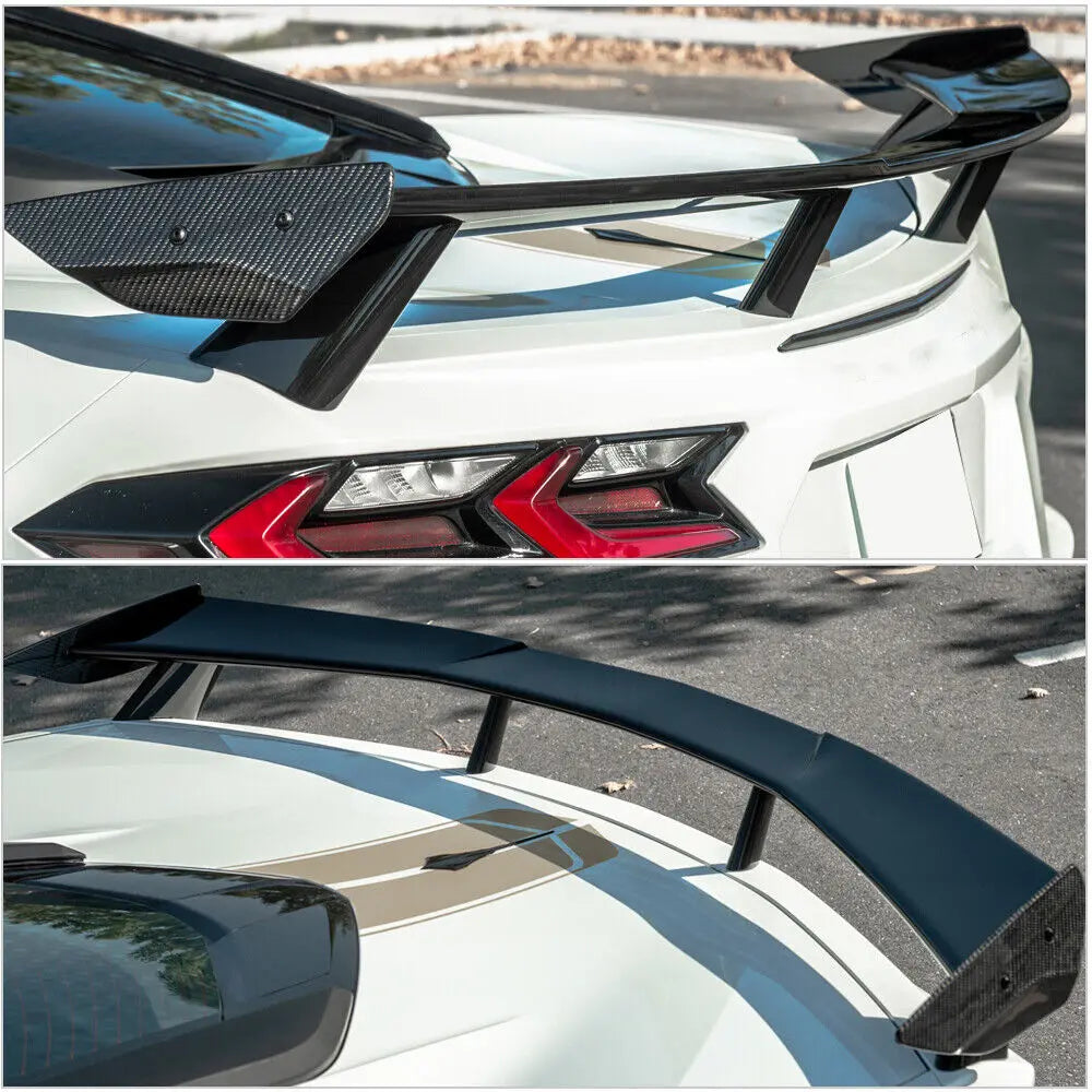 Carbon Fiber Rear Trunk Spoiler Wing For Chevrolet Corvette C8 2020