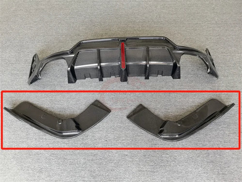 Upgraded carbon fiber rear diffuser rear lip and led for BMW 3 Series