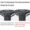 370MM YoKe Steering Wheel For Tesla Model 3/Y 2023 Accessories With