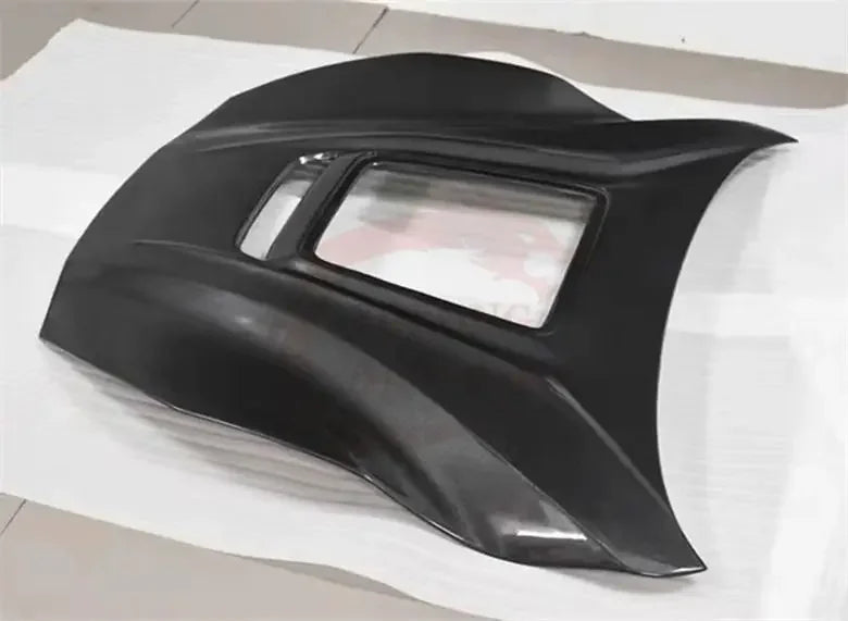 Real Carbon Fiber Transparent Front Bumper Engine Hood Bonnet Vent