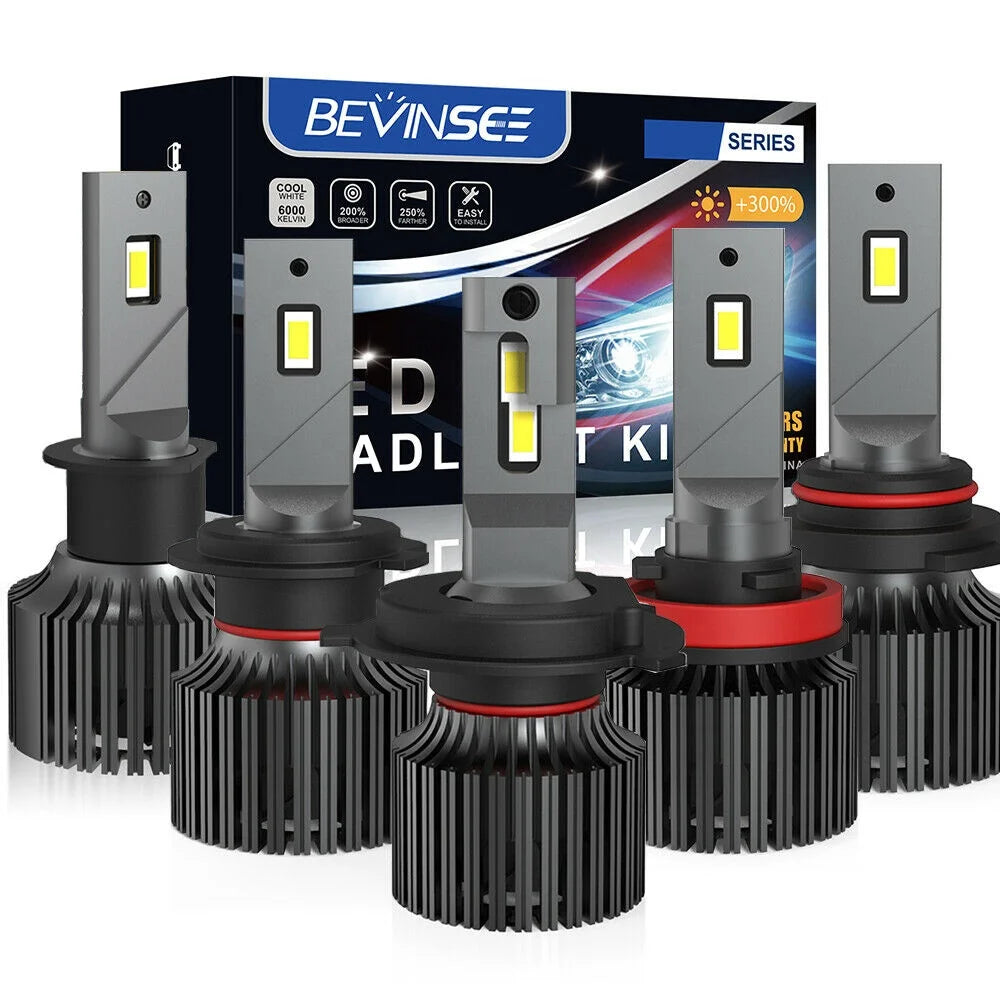 Bevinsee H1 H7 Auto Lighting System H11 Led Headlamp 9005 9006 LED