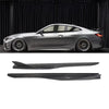 G22 Dry Carbon Fiber Fibre Side Extensions Skirts For BMW 4 Series G22