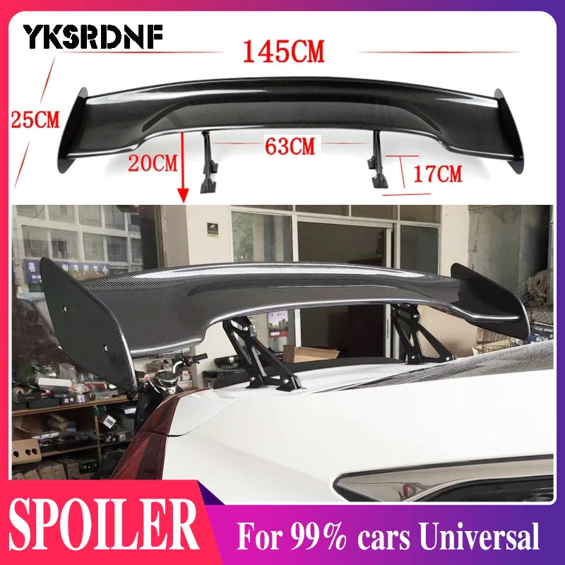 Universal GT Style Rear Spoiler Wing Back Tail For Sedan Exterior Body