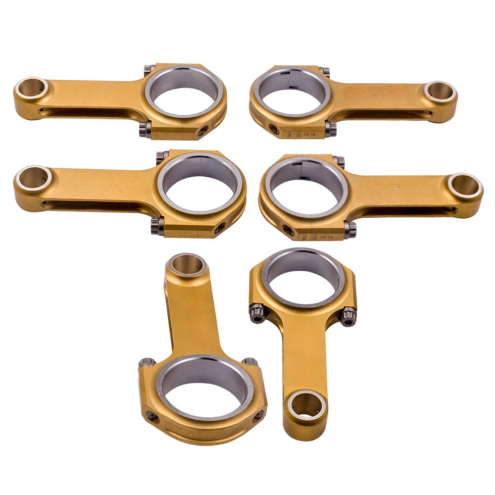 6 Pieces Connecting Rods For 911 2.4L 2.7L w/ARP Bolts Conrod 127.75mm