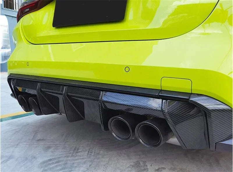 Dry Carbon Fiber Front Bumper Lip Rear Spoiler Trunk Diffuser Side