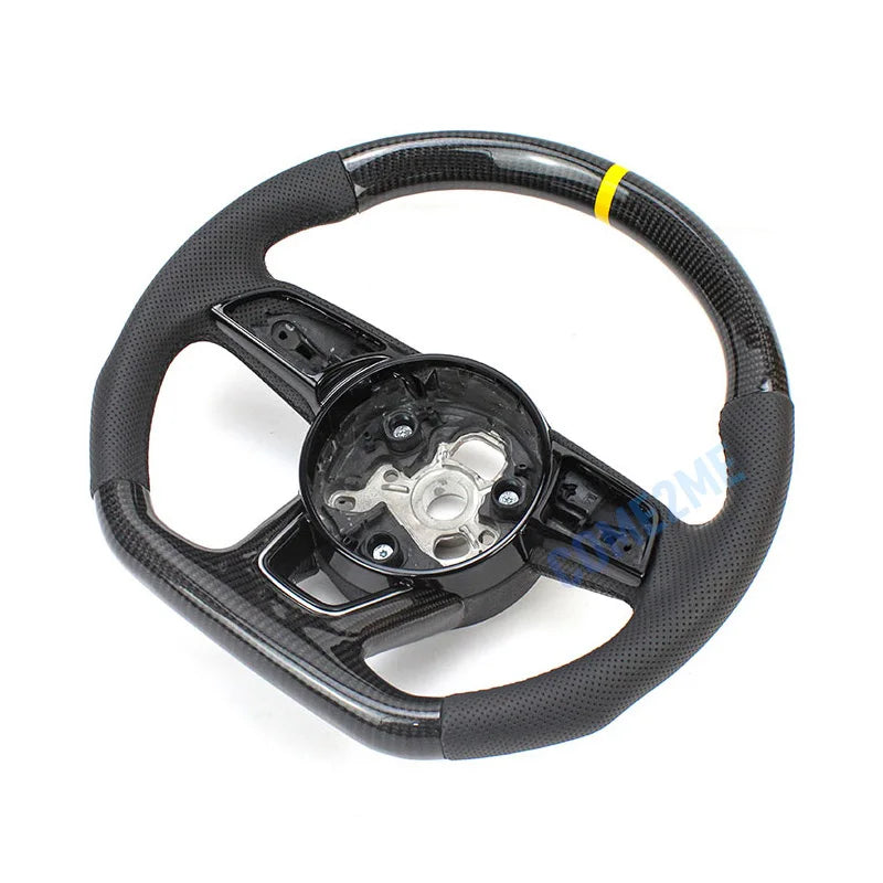 Car Steering Wheel Made Of Carbon Fiber And Leather For For Audi A4B9