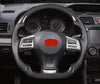 Replacement Real Carbon Fiber Steering Wheel with Leather for Subaru