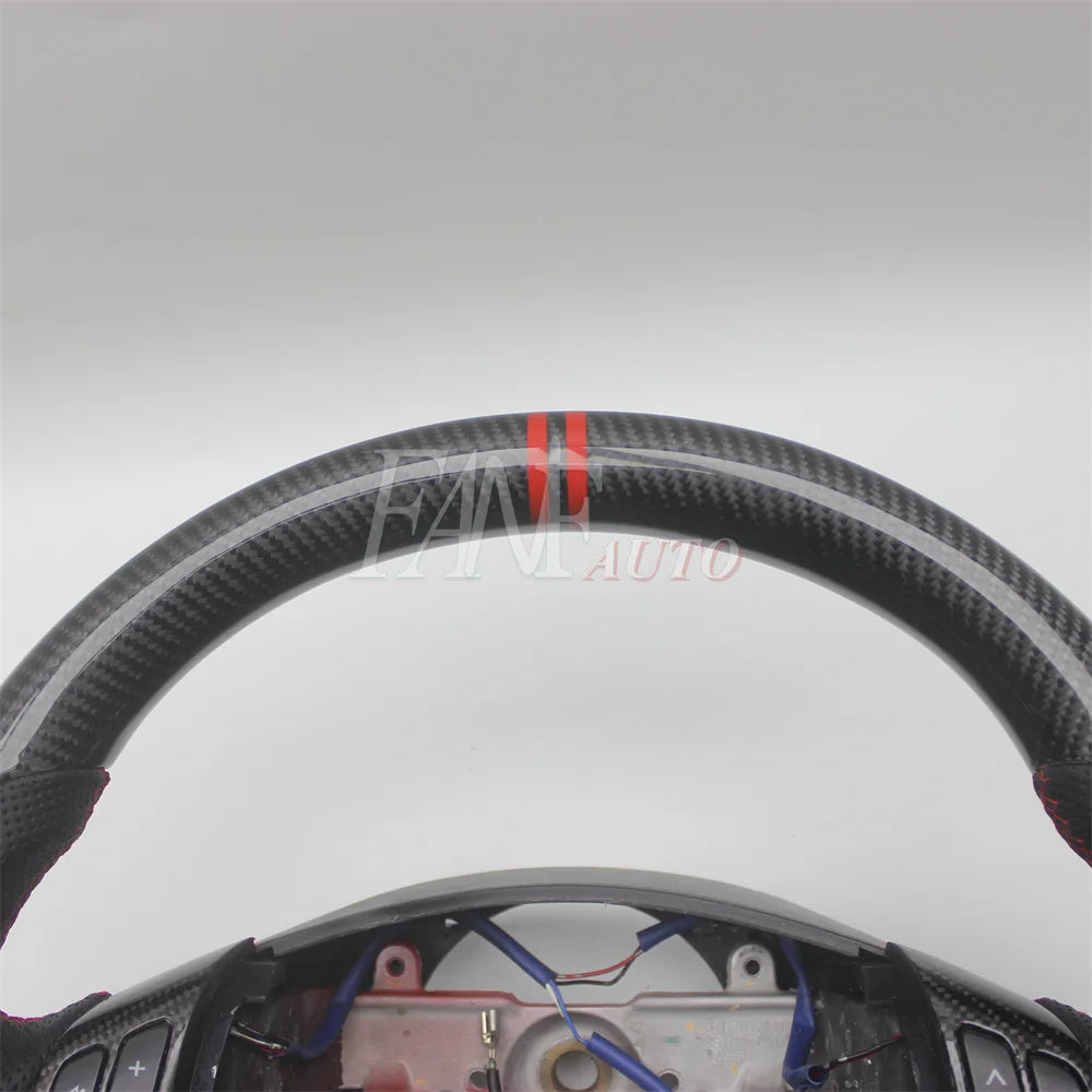 Replacement Real Carbon Fiber Steering Wheel with Leather for Suzuki