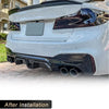 Carbon Fiber Car Rear Bumper Diffuser Lip Spoiler For BMW 5 Series F90