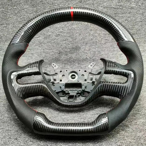 Replacement Real Carbon Fiber Steering Wheel with Leather for Honda