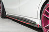 2pcs Real Carbon Fiber Side Extension Body Skirts Kit Lip Cover For