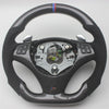 Replacement Real Carbon Fiber Steering Wheel with Leather for BMW E90