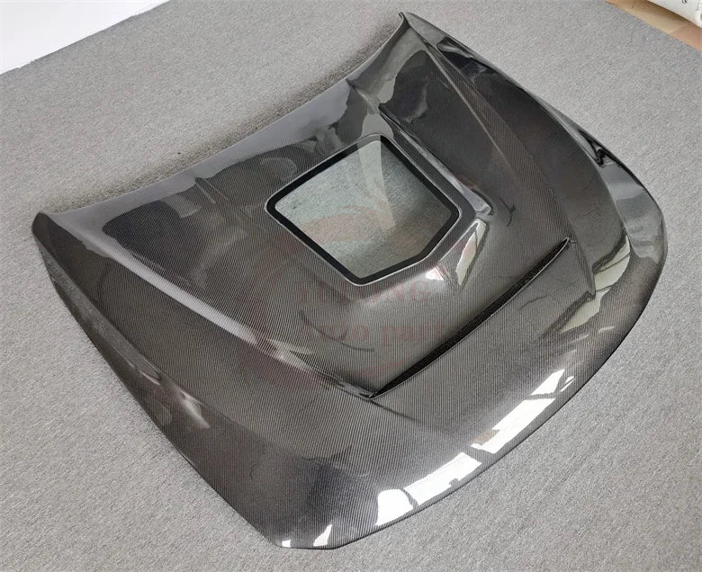 Transparent Style carbon fiber hood Front bonnet Engine hood for BMW