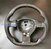 Carbon Fiber Car Leather Steering Wheel For Volkswagen VW Golf 5 GTI